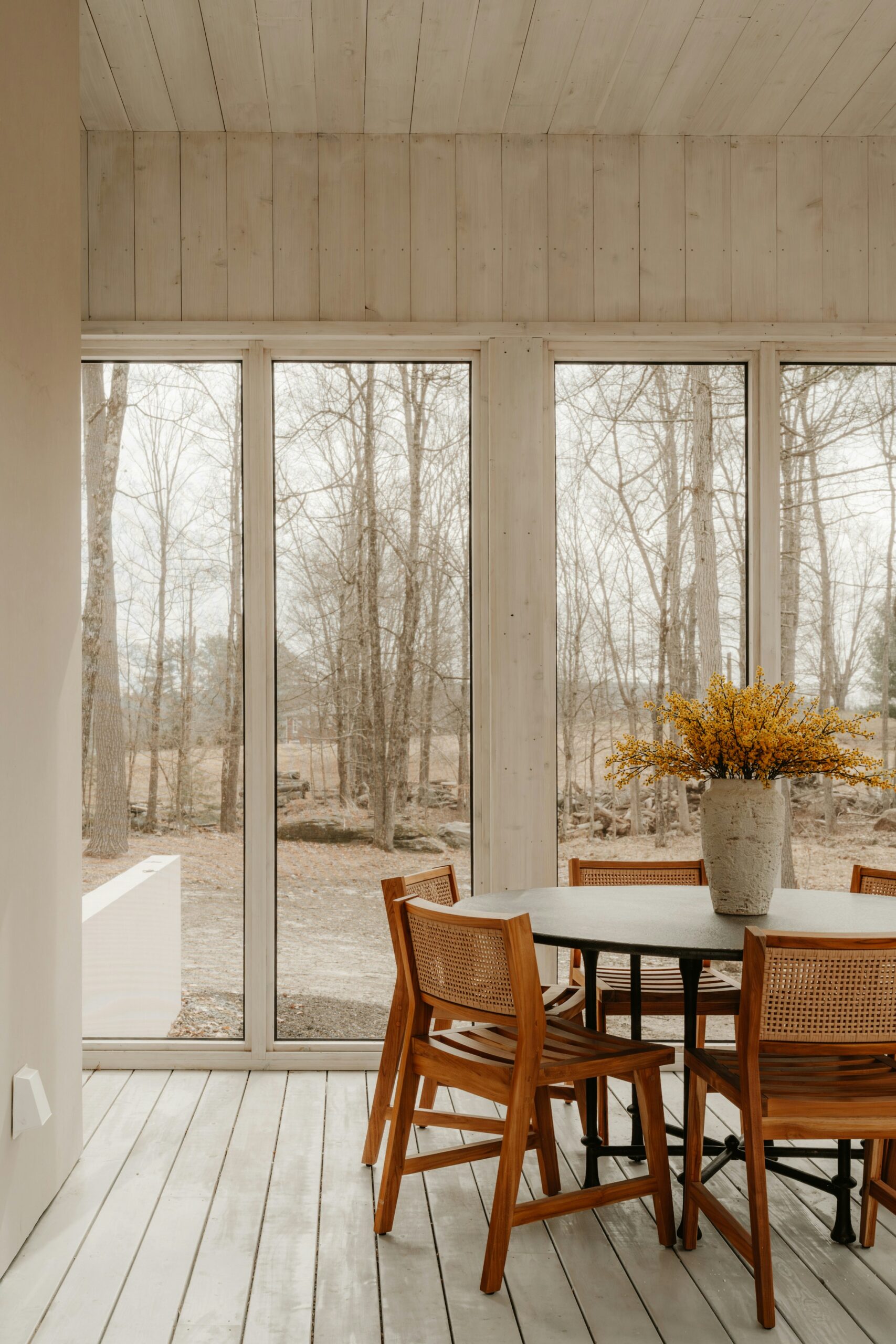 Finished sunroom addition in Des Moines Iowa home